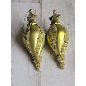 Unique green pointed star set ornament Xmas decor
